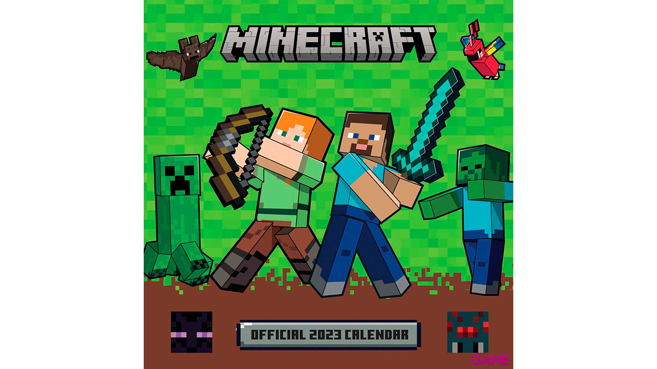 Calendario 2023 Minecraft 30x30cm-0