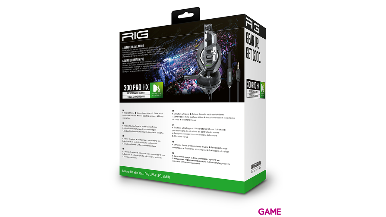 Auriculares Gaming RIG 300HX Negro-1