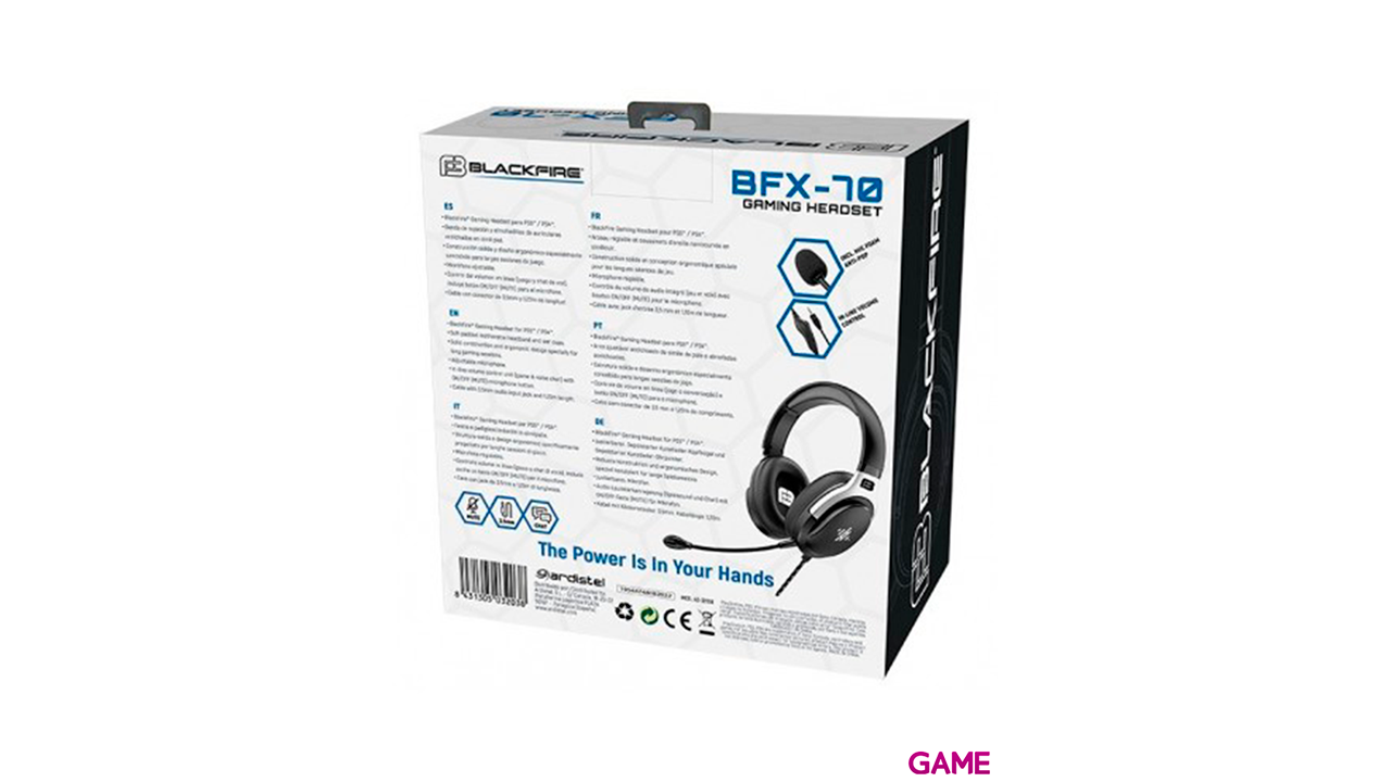 Auriculares Ardistel Blackfire BFX-70 PS4-PS5-PC-3