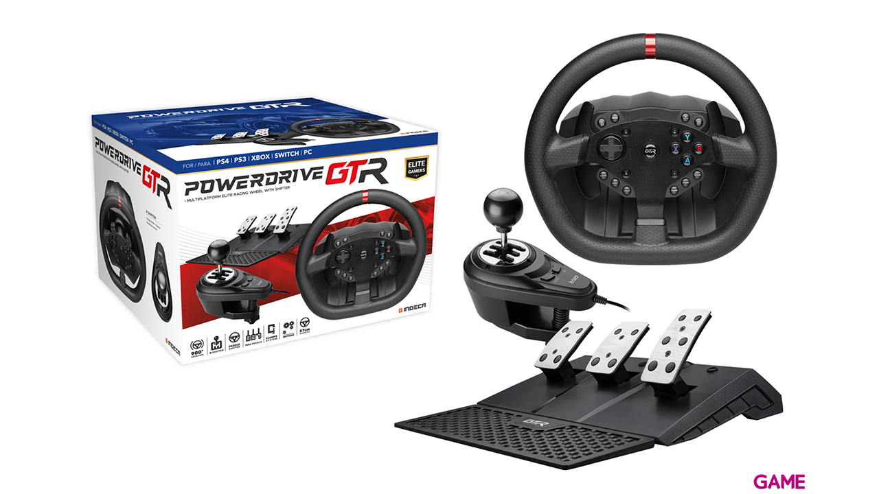 Volante Indeca Powerdrive GTR Elite Gamer-0
