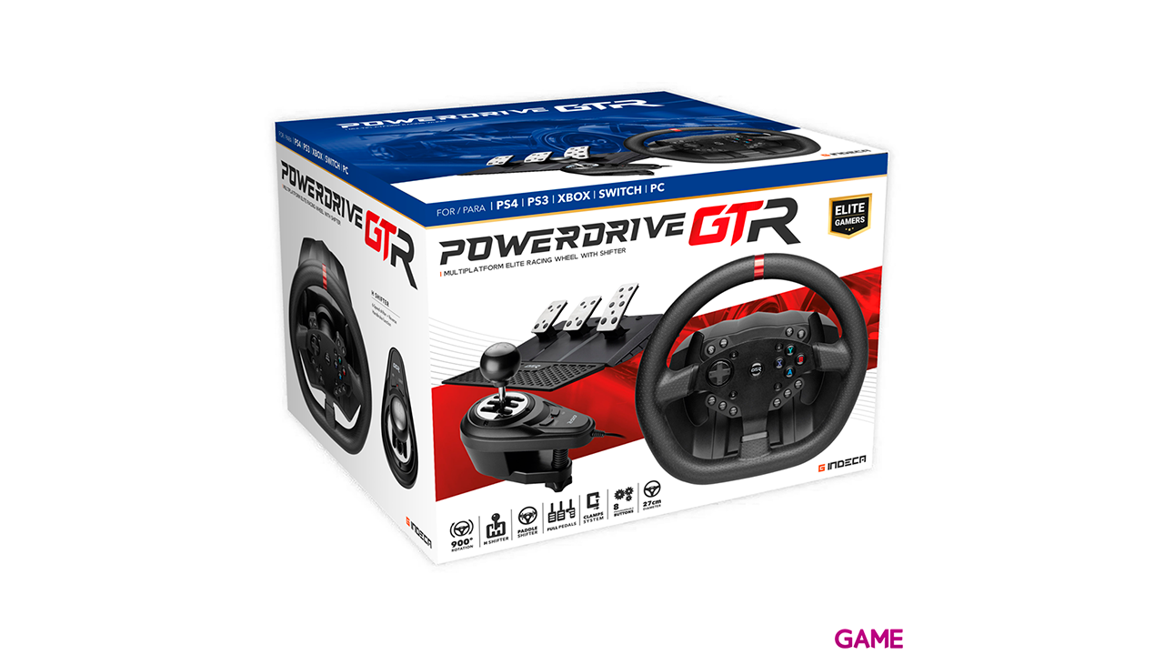 Volante Indeca Powerdrive GTR Elite Gamer-6