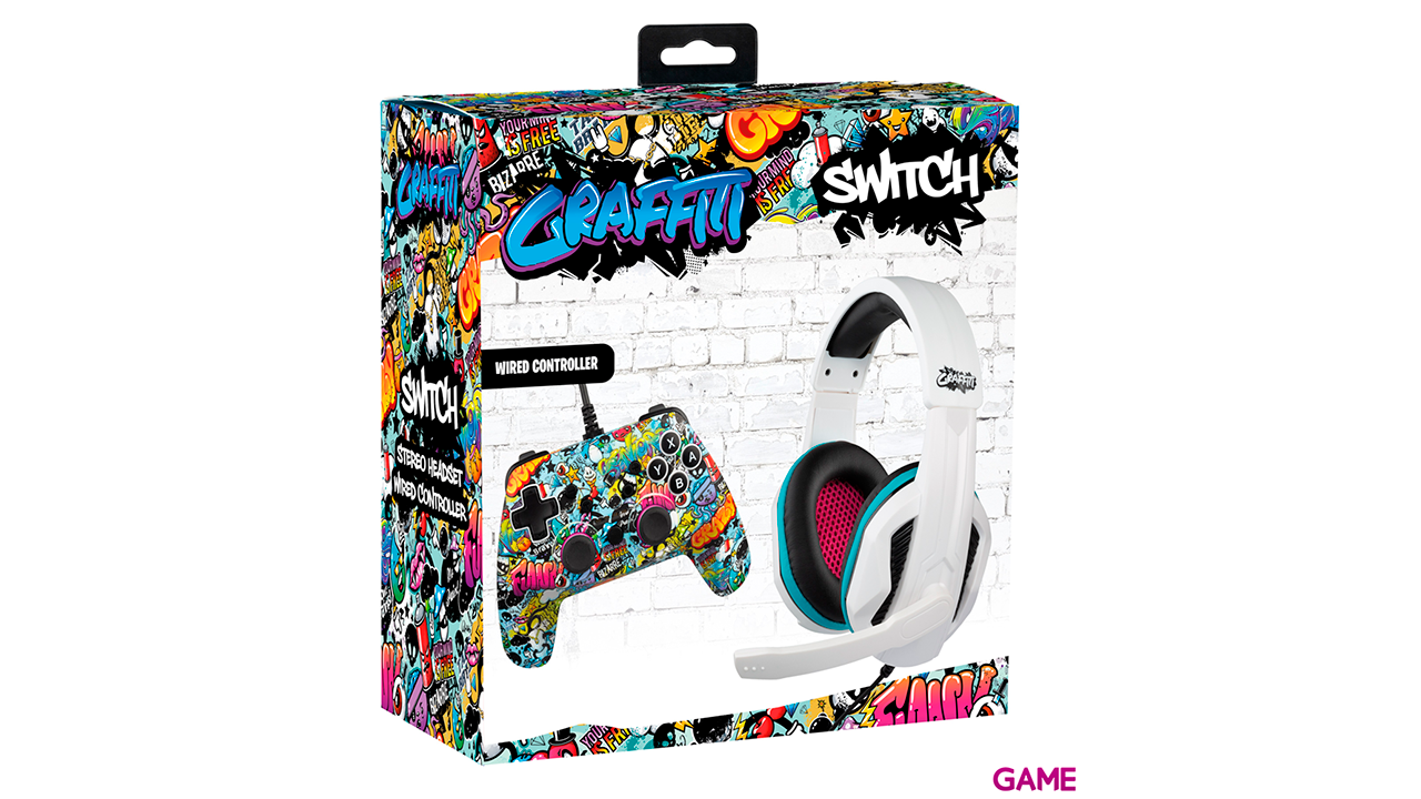 Pack Indeca Grafitti Audio + Controller con Cable-3