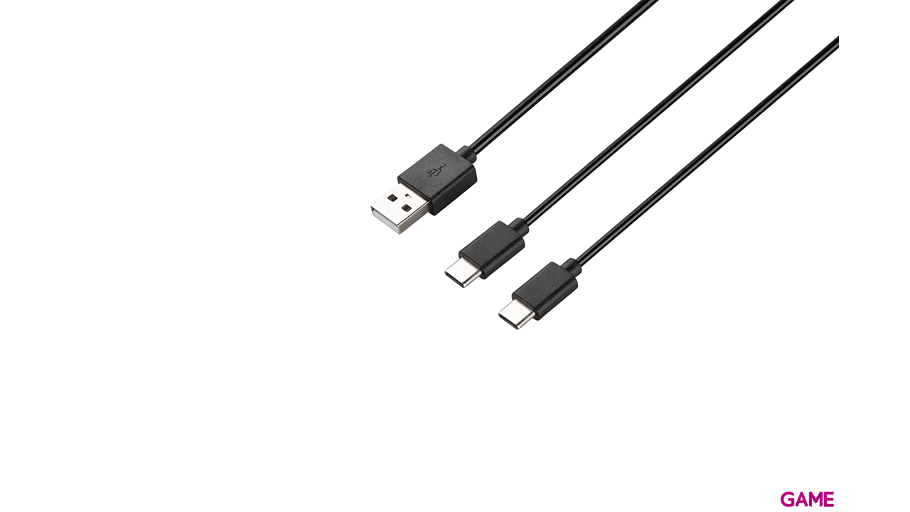 Cable de Carga USB-C para 2 Mandos Indeca Gaming-1