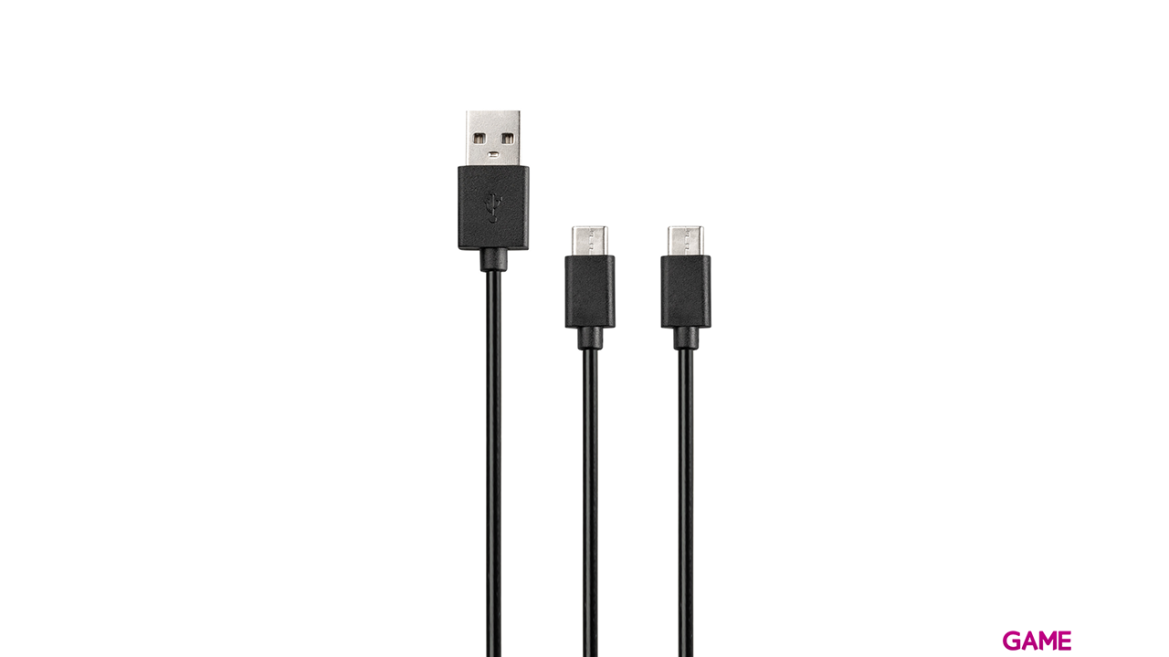 Cable de Carga USB-C para 2 Mandos Indeca Gaming-2