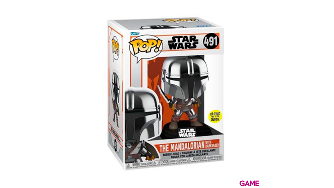 Figura POP Star Wars: Mandalorian with Darksaber-1