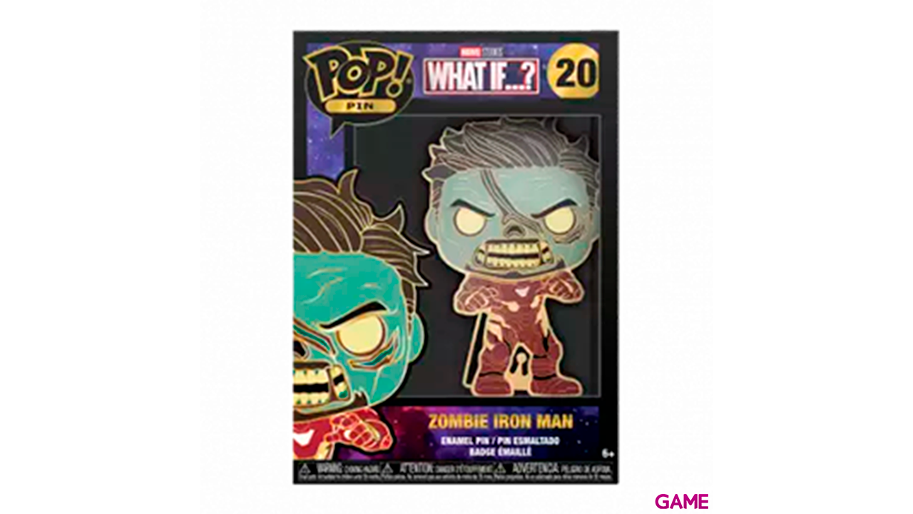 Figura POP Chapa Esmaltada Marvel Zombie Tony Stark-0