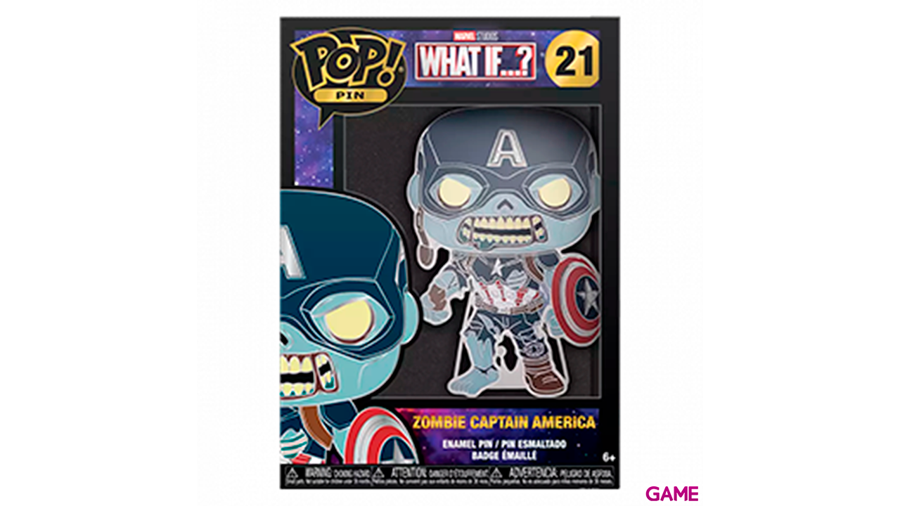 Funko Pin Marvel Zombie Capitán América-0