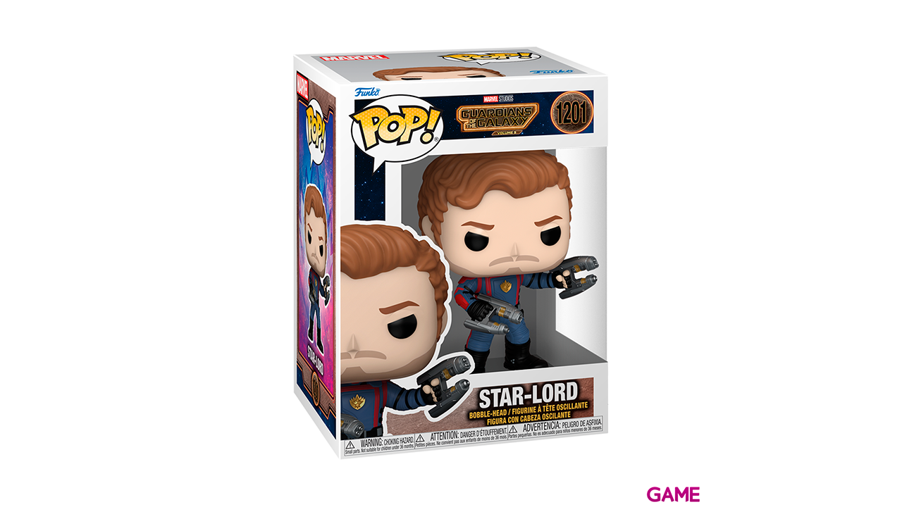 Figura POP Marvel Guardianes de la Galaxia 3:  Star-Lord-1