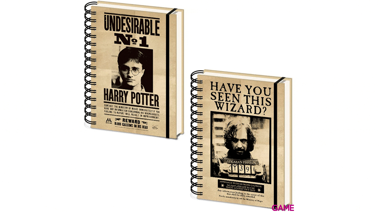 Cuaderno A5 Espiral Harry Potter Sirius & Harry 3D-1