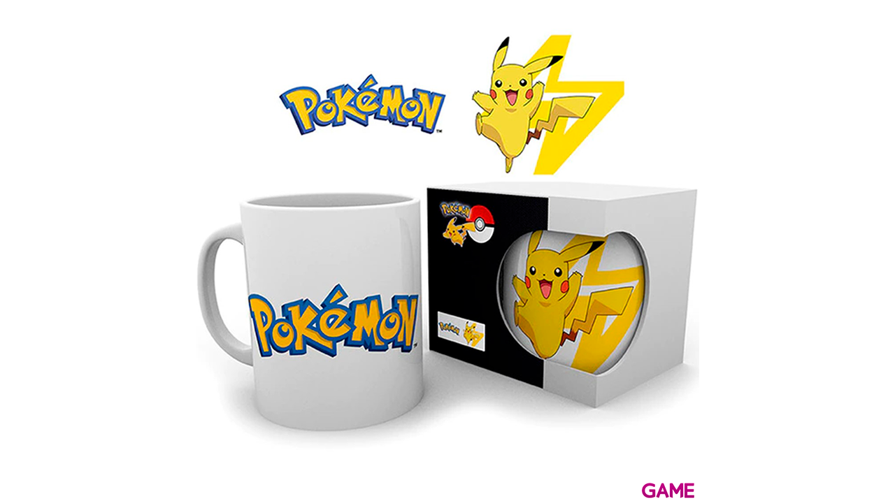 Taza Pokemon: Logo y Pikachu 320ml-2