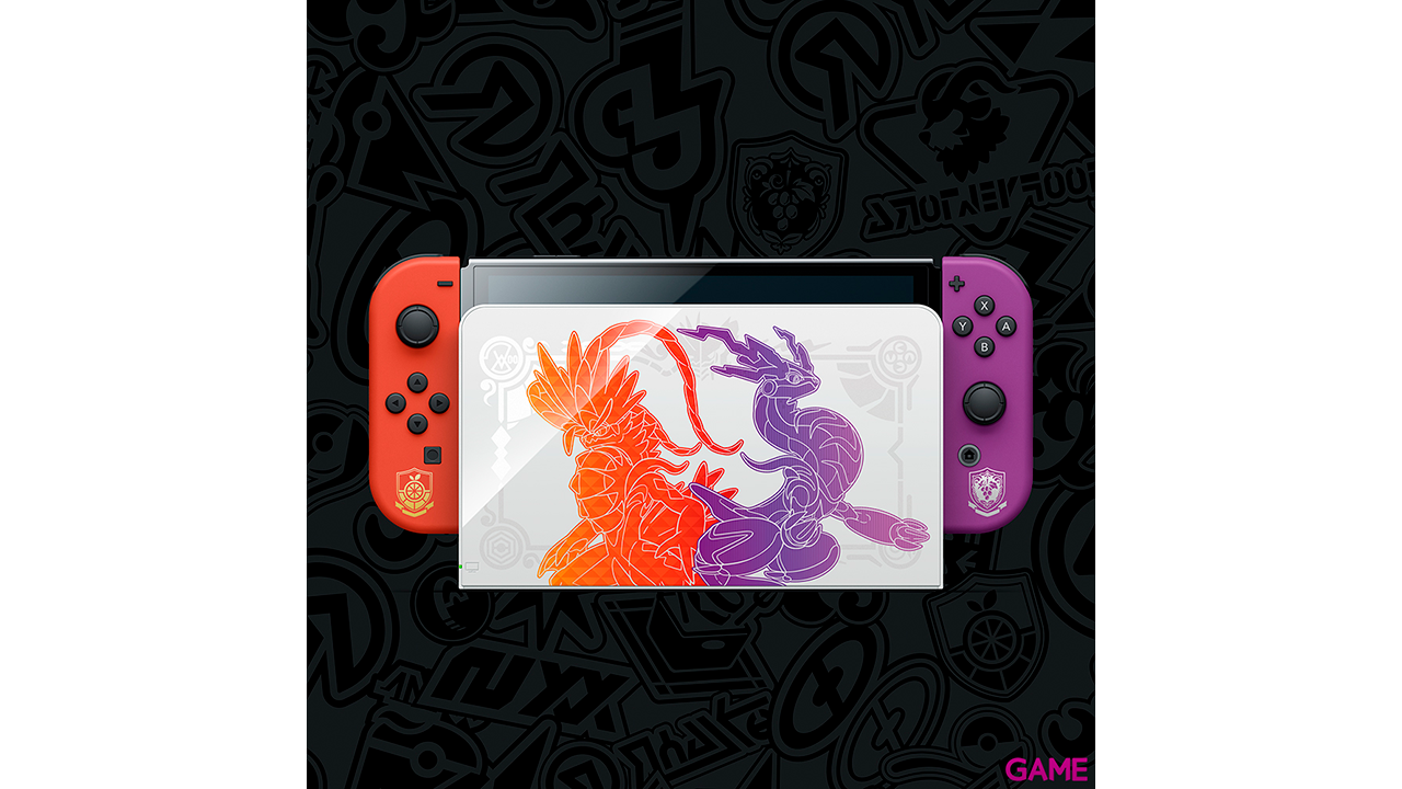 Nintendo Switch OLED Edición Limitada Pokemon Escarlata y Púrpura-0