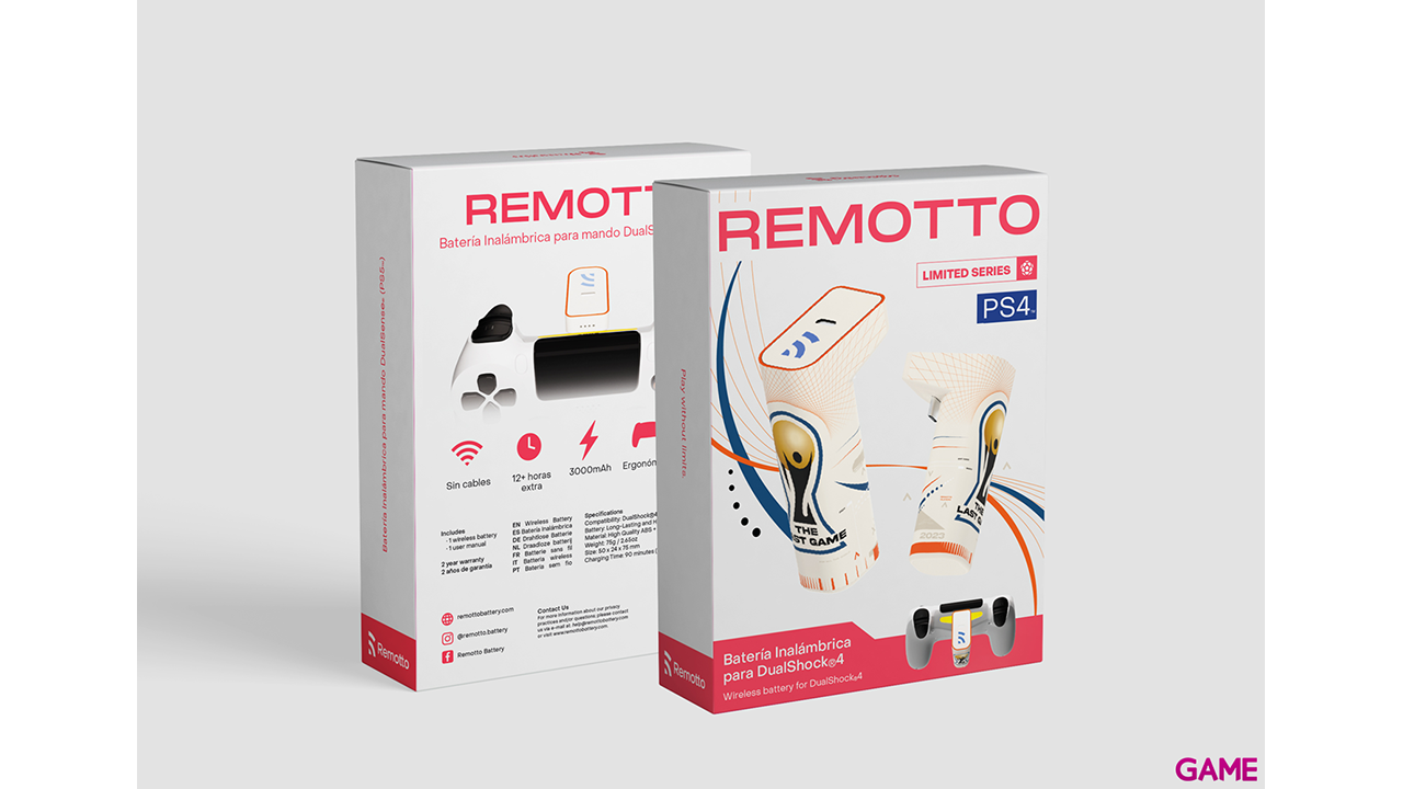 Batería Remotto para mando PS4 World Cup Edition-0