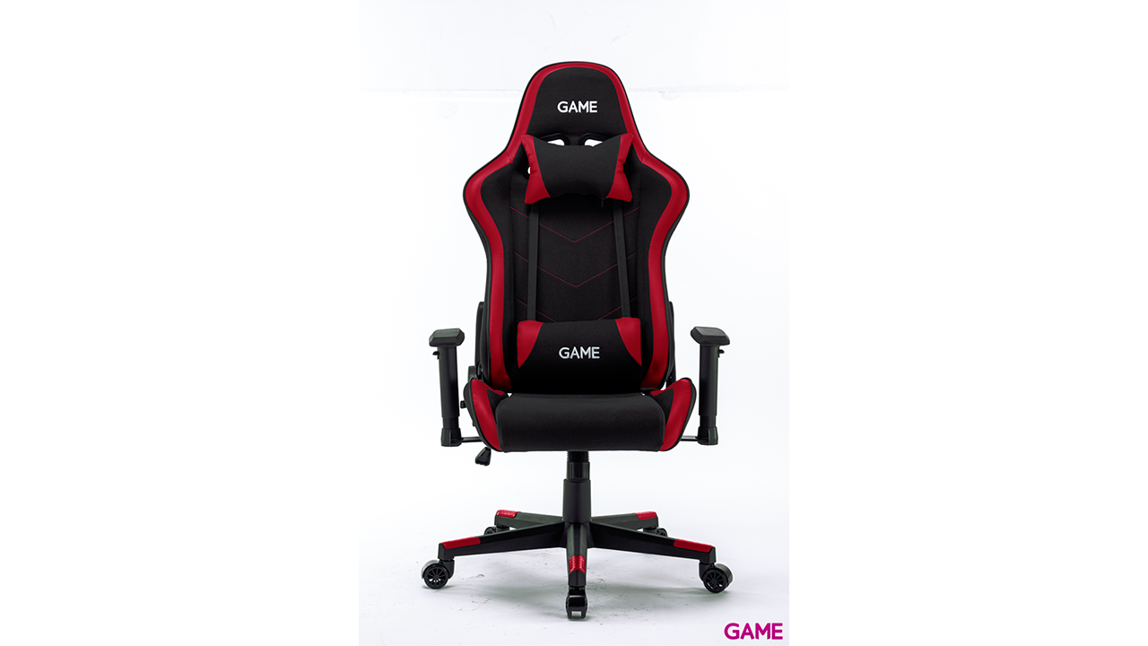 GAME Racing PRO Fabric GT325 Rojo-Negro – Silla Gaming Tela-0