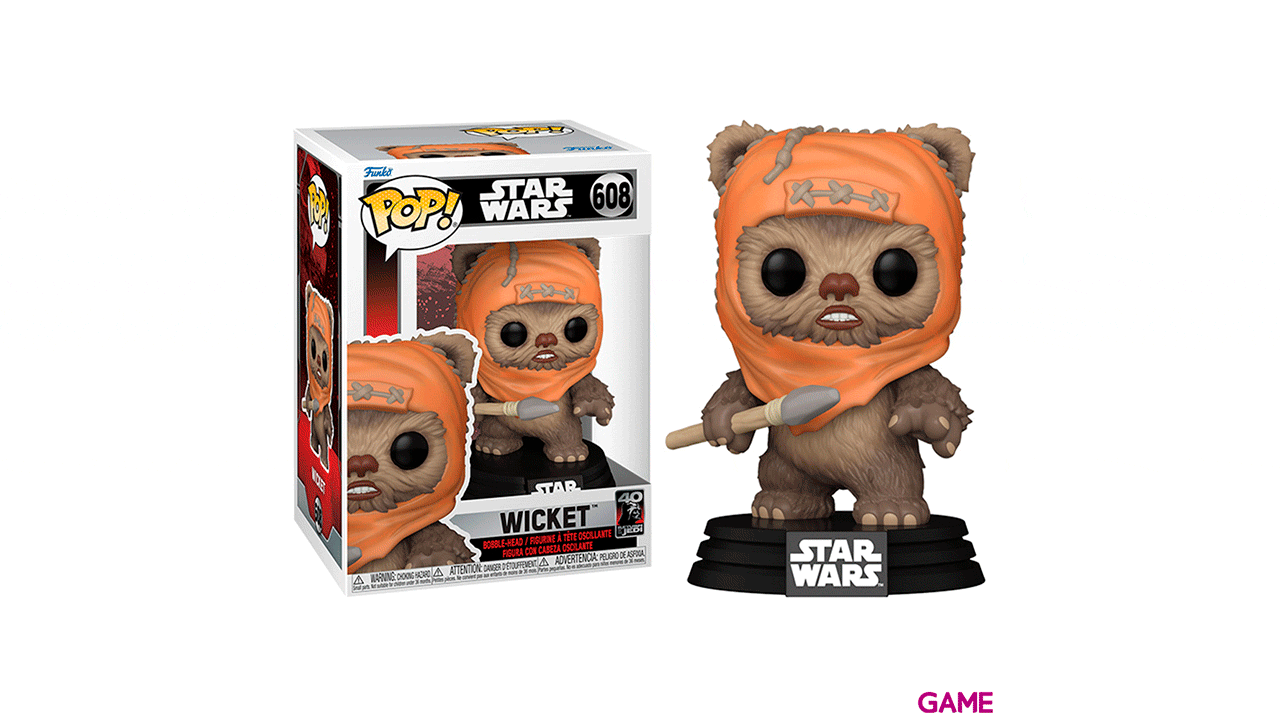 Figura Pop Star Wars Retorno del Jedi 40th: Wicket-1