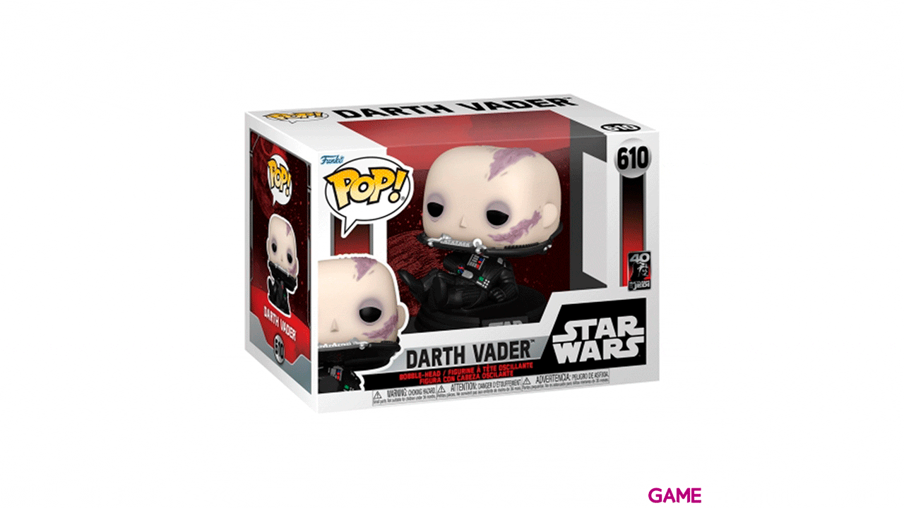 Figura Pop Star Wars Retorno del Jedi 40th: Vader sin Máscara-1