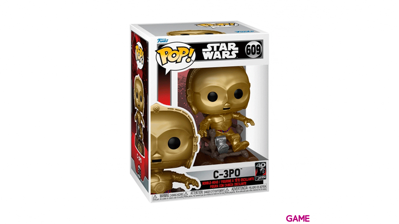 Figura Pop Star Wars Retorno del Jedi 40th: C3PO en Silla-1