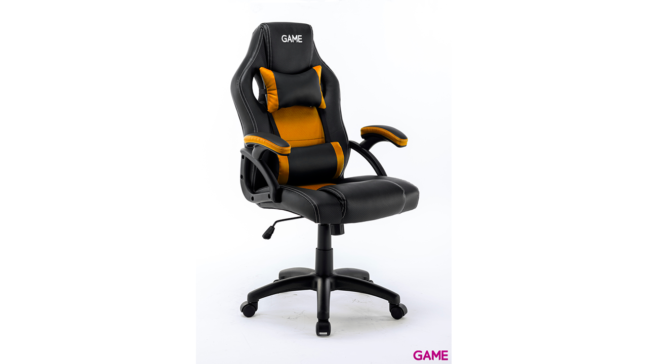GAME Racing GT120 Naranja-Negro – Silla Gaming-1