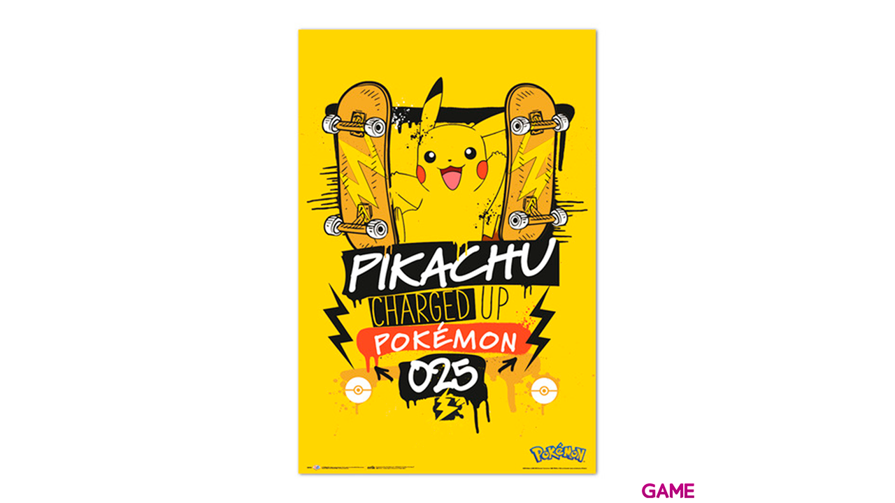 Póster Pokémon: Pikachu Charged Up 025-0