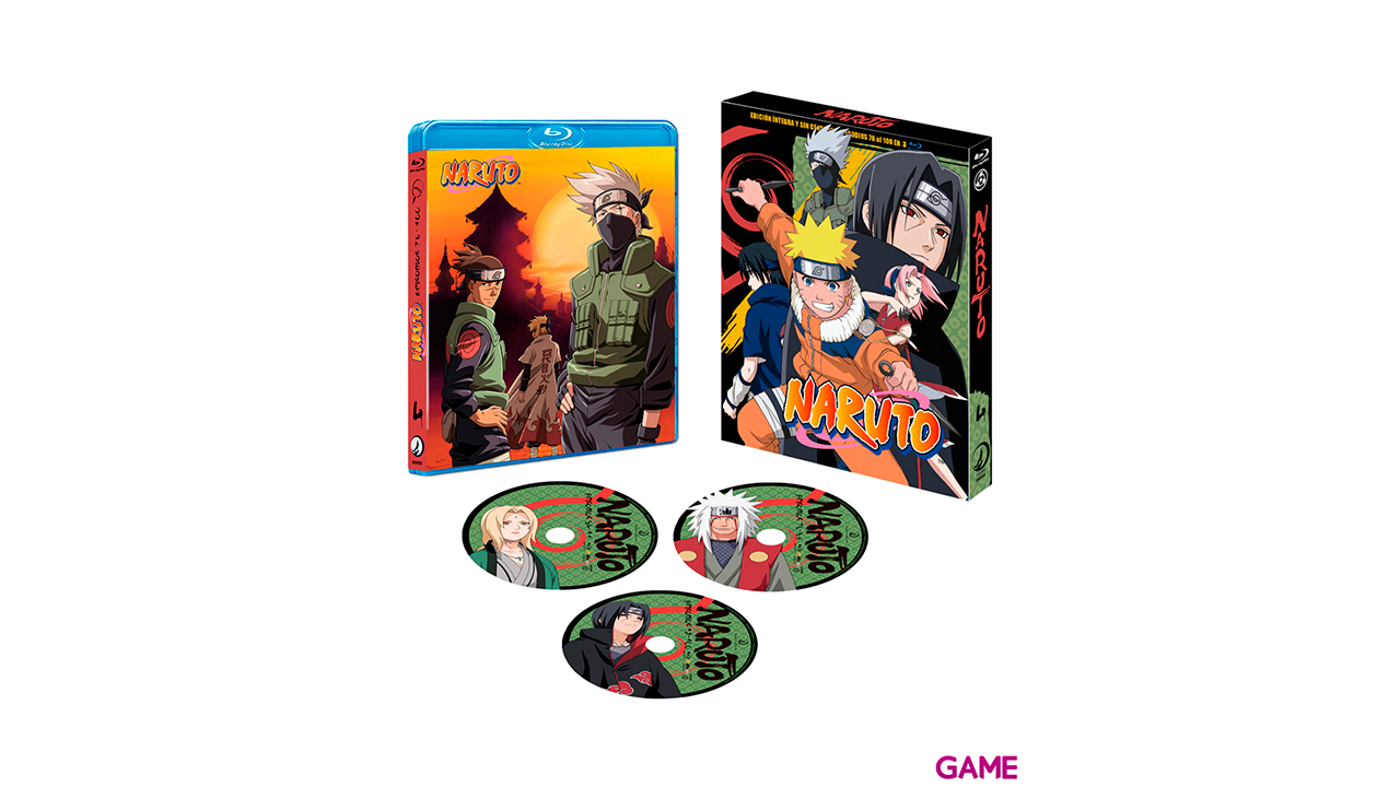 Naruto Bluray BOX 4 - Episodios 76 a 100-0