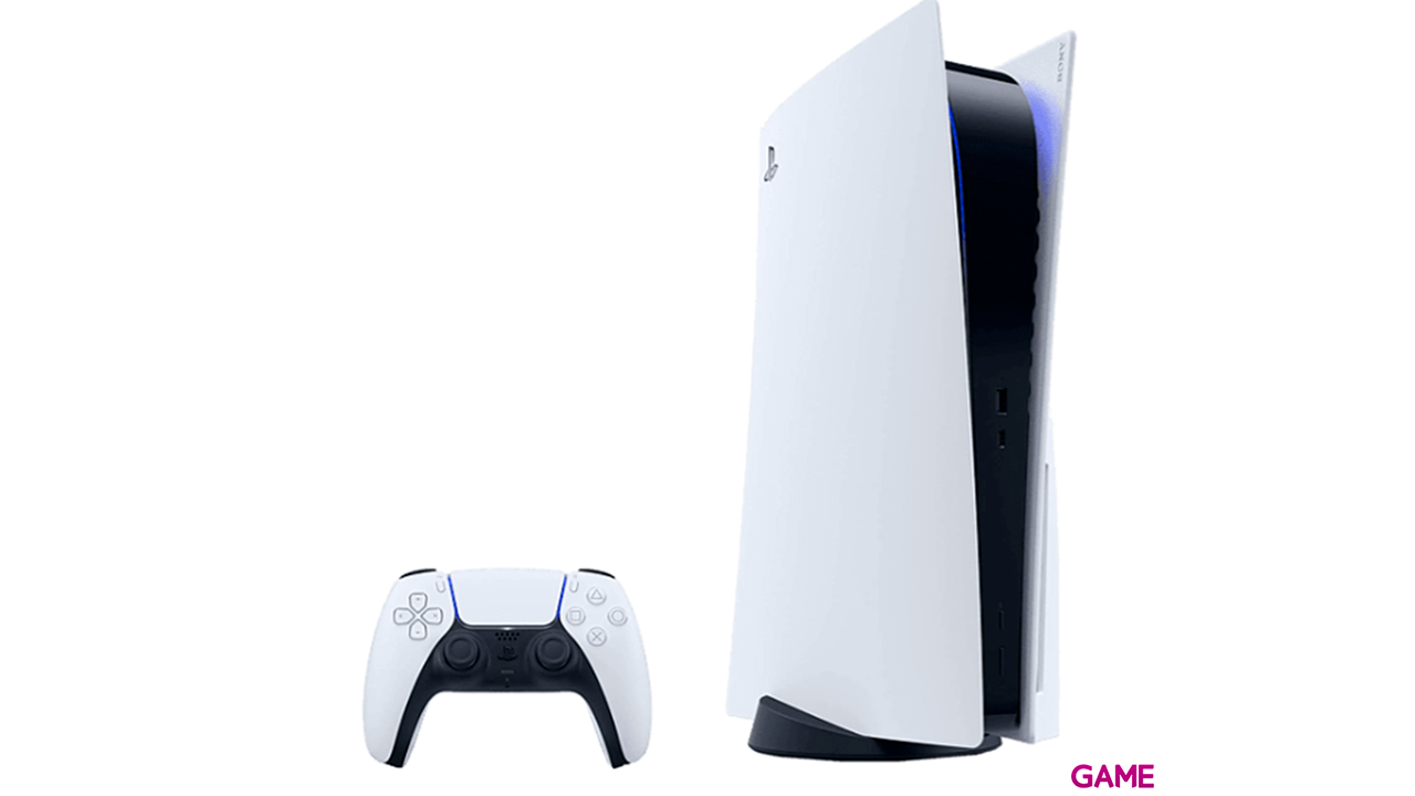 PlayStation 5 Stand + Mando Inalámbrico DualSense Blanco-1