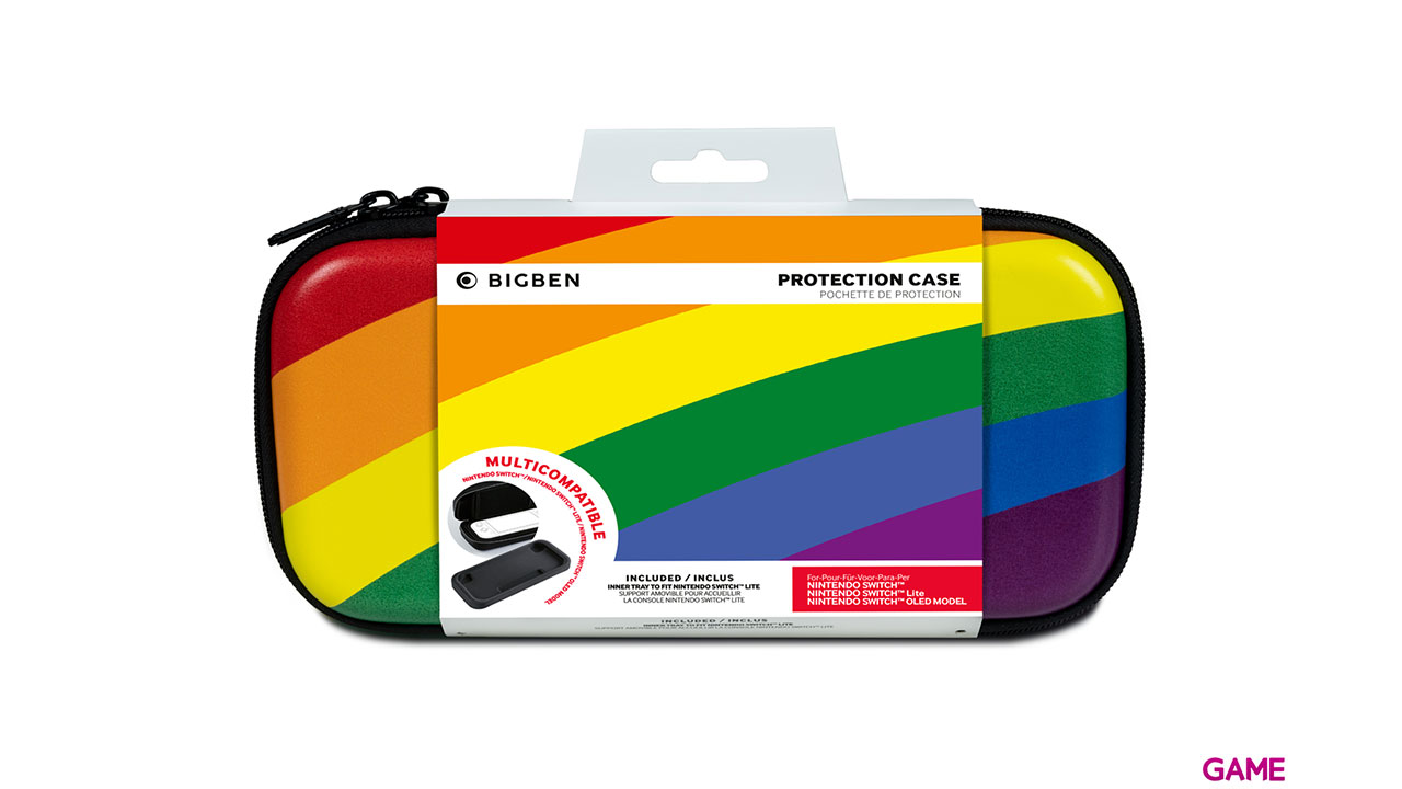 Funda Rigida Bigben para Nintendo Switch Diseño Rainbow-0