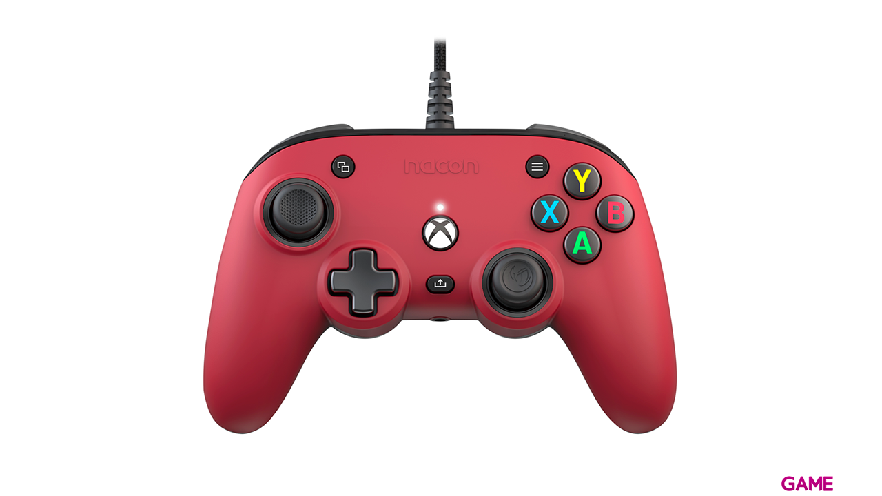 Mando con cable Nacon Pro Compact Rojo-0
