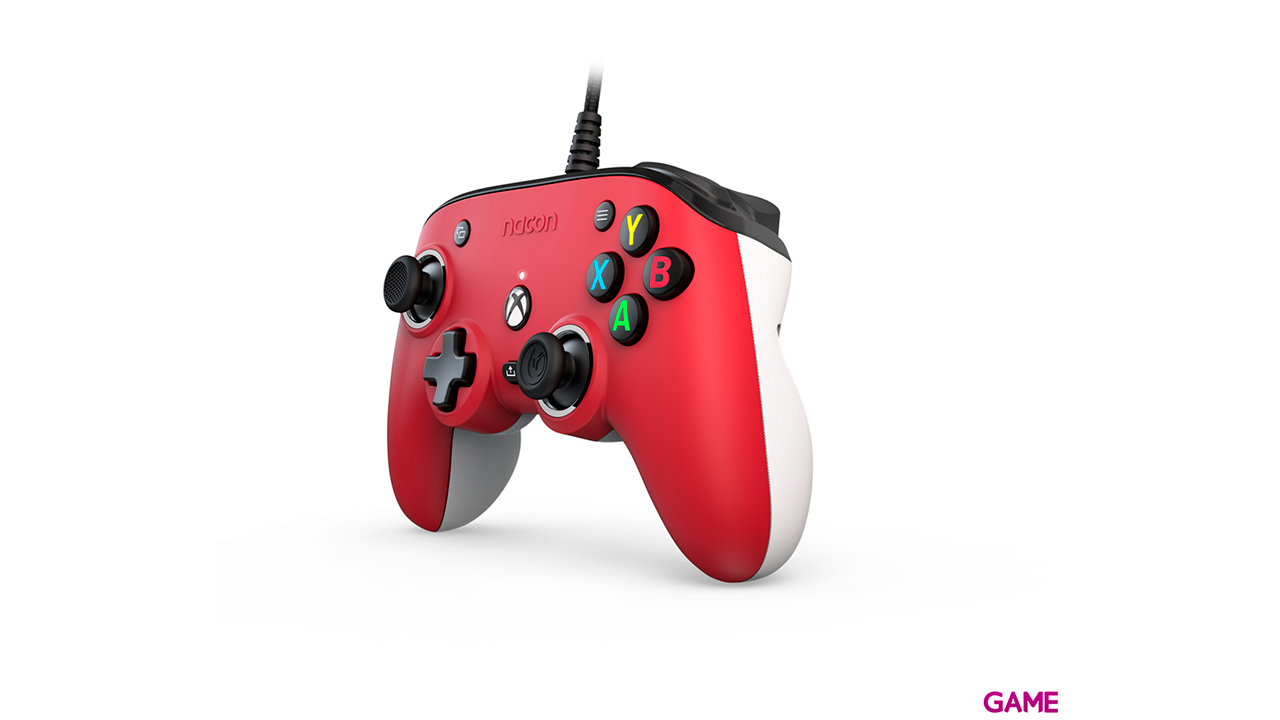 Mando con cable Nacon Pro Compact Rojo-2