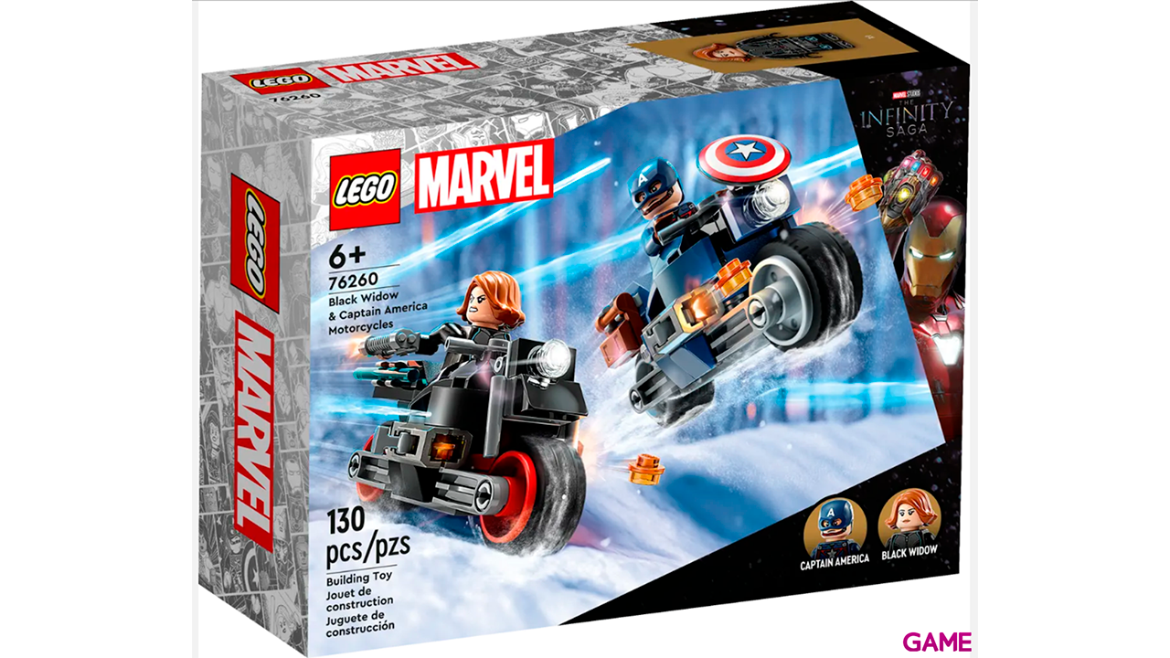 LEGO Marvel: Black Widow & Captain America motorcycle pursuit 76260-1