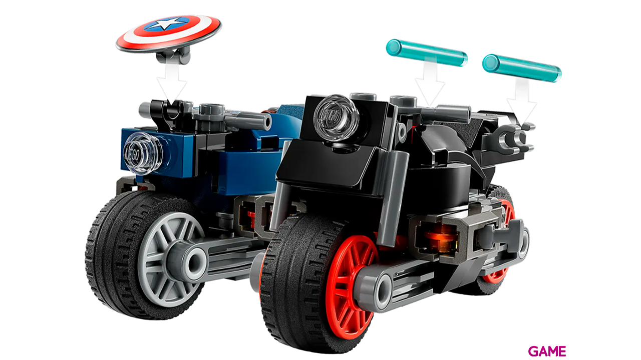 LEGO Marvel: Black Widow & Captain America motorcycle pursuit 76260-3