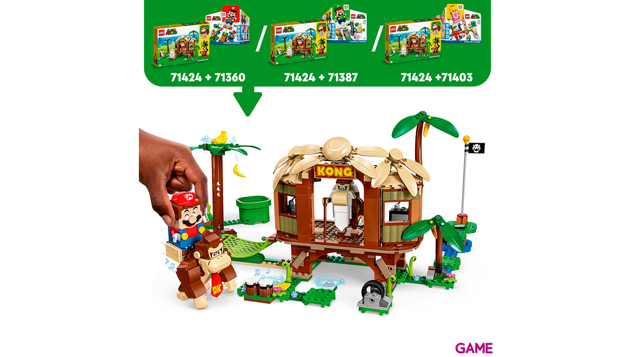 LEGO Super Mario Set de Expansión: Casa del Árbol de Donkey Kong-3