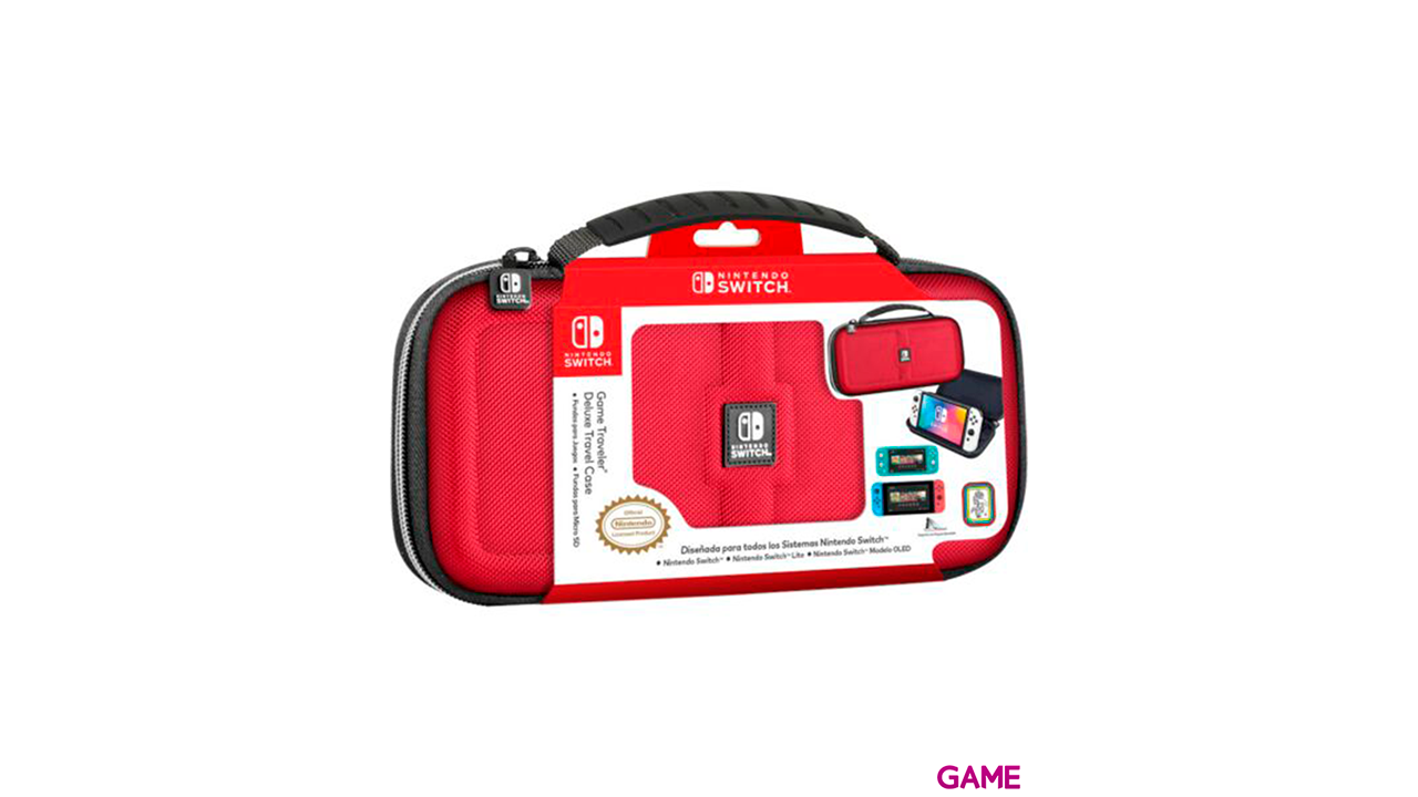 Game Traveller Deluxe Travel Case NNS30R Roja -Licencia oficial--0