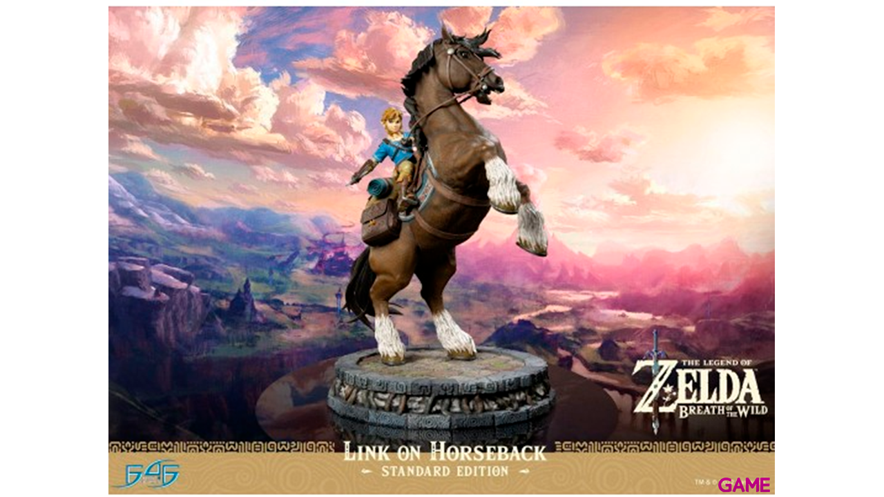 Estatua F4F The Legend of Zelda: Link a Caballo 60cm-1