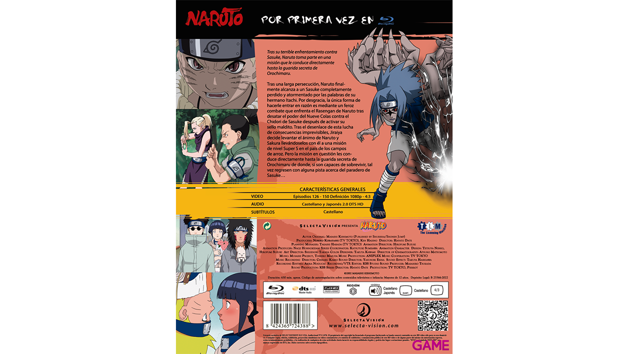 Naruto Bluray BOX 6 - Episodios 126 a 150-2