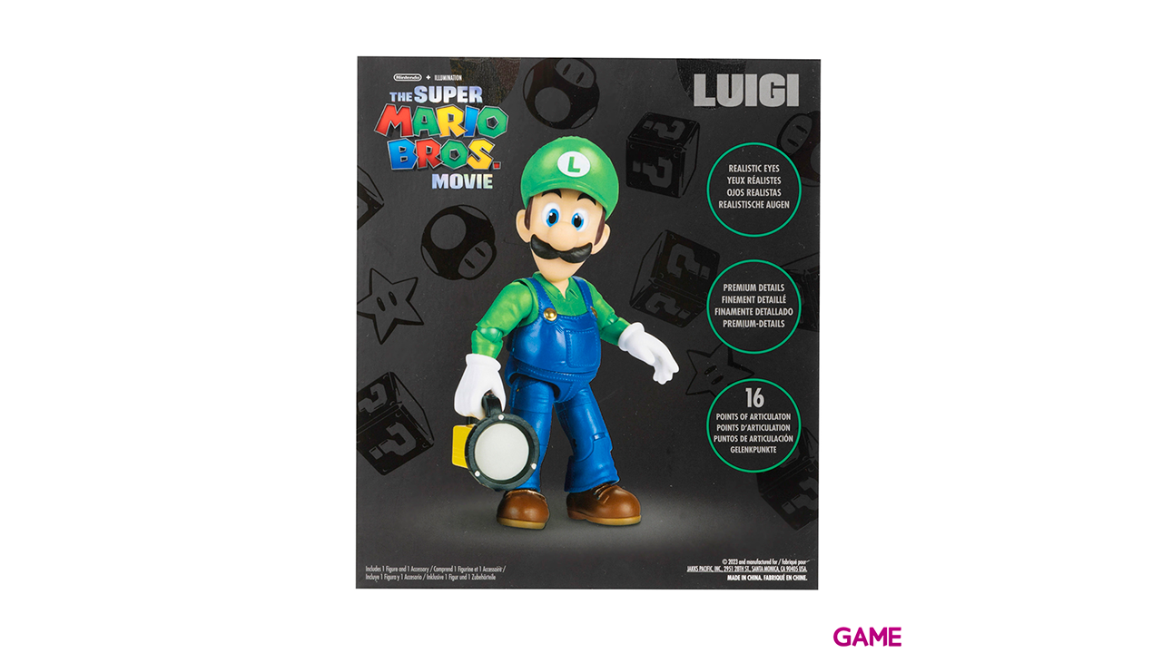 Figura Super Mario La Película Luigi 13cm-6