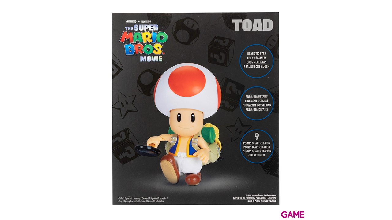Figura Super Mario La Película Toad 13cm-6