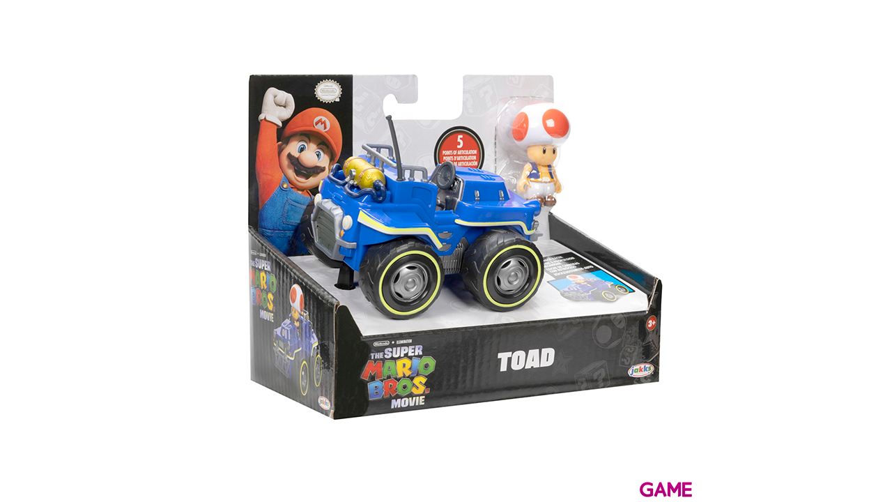 Figura Super Mario La Película Toad Kart 6cm-5