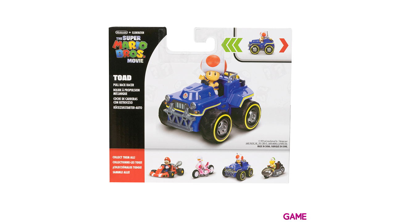 Figura Super Mario La Película Toad Kart 6cm-6