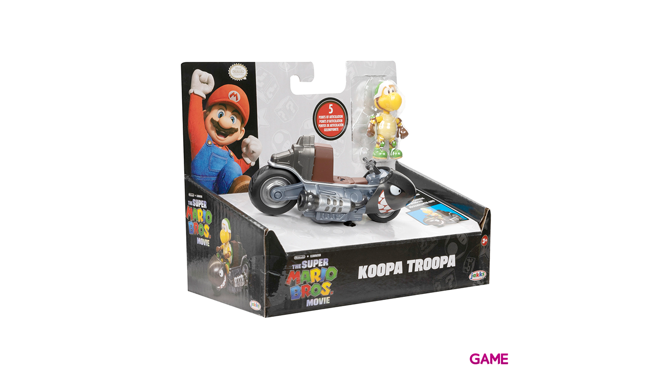 Figura Super Mario La Película Koopa Troopa Kart 6cm-6
