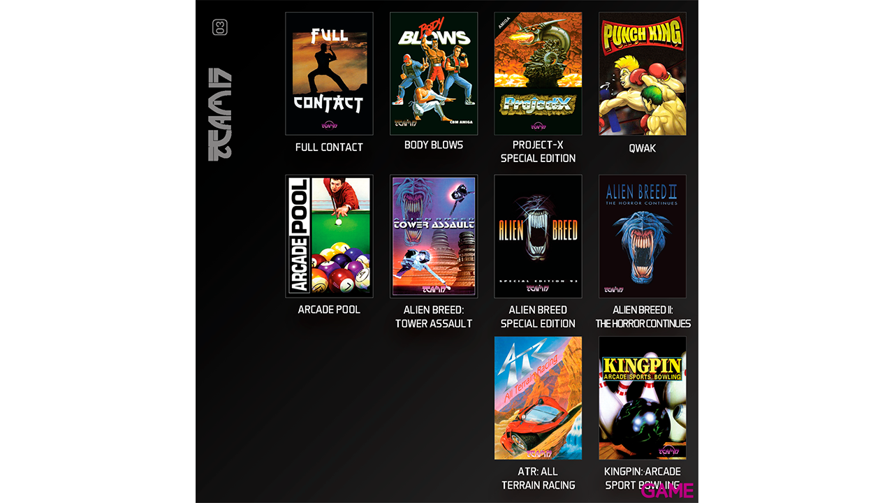 Cartucho Evercade Team 17 Amiga Collection 1-1
