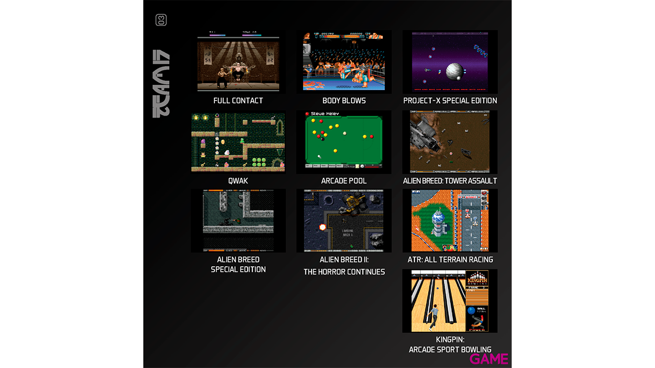 Cartucho Evercade Team 17 Amiga Collection 1-12