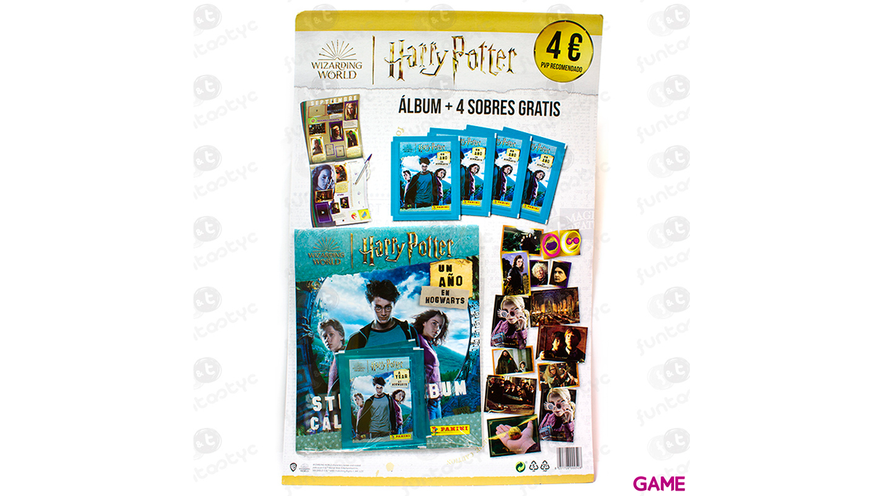 Starter Pack Harry Potter (Álbum + 4 sobres) 2023  A Year at Hotgwarts-0
