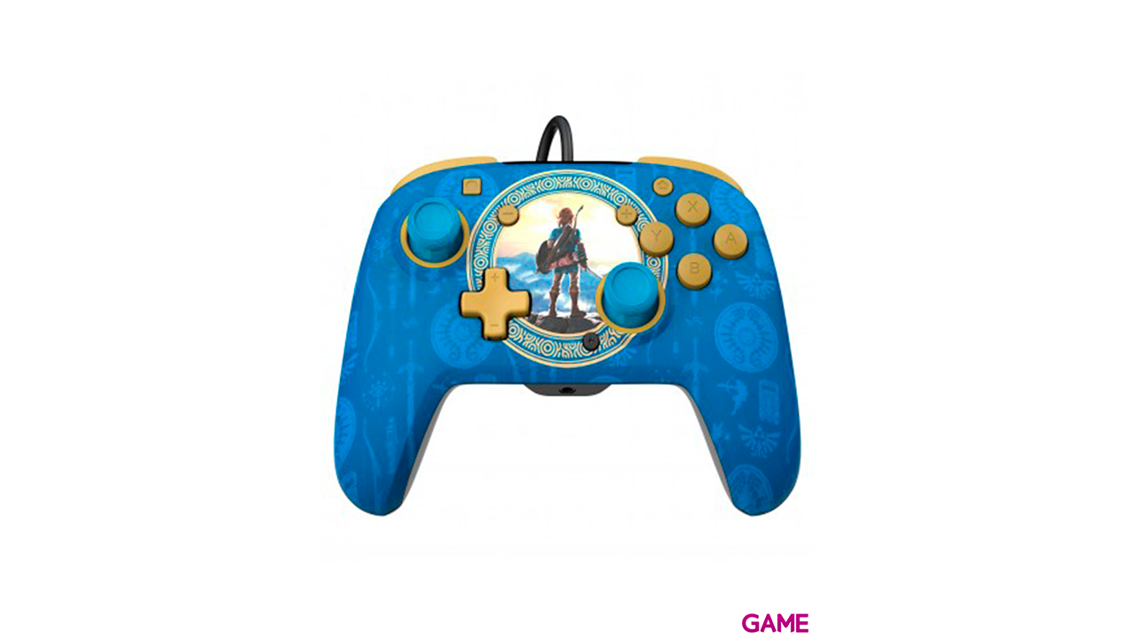 Controller con Cable PDP Rematch Zelda Hyrule Blue - Licencia oficial--0