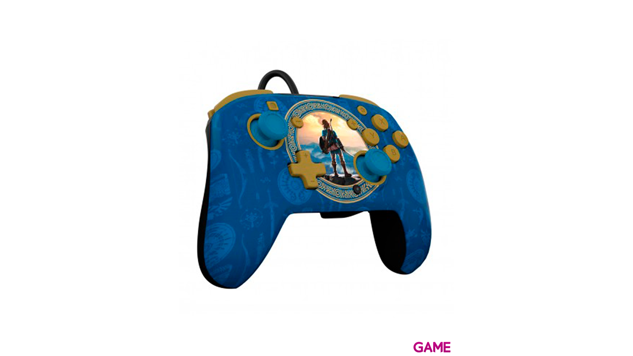 Controller con Cable PDP Rematch Zelda Hyrule Blue - Licencia oficial--1