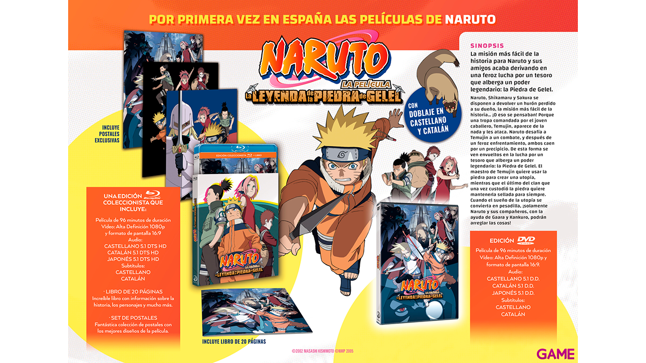 Naruto Película 2 -  La leyenda de la Piedra de Gelel-0