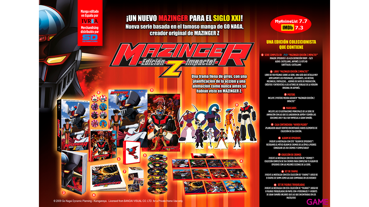 Mazinger Edición Z Impacto - Edición Coleccionista A4-0