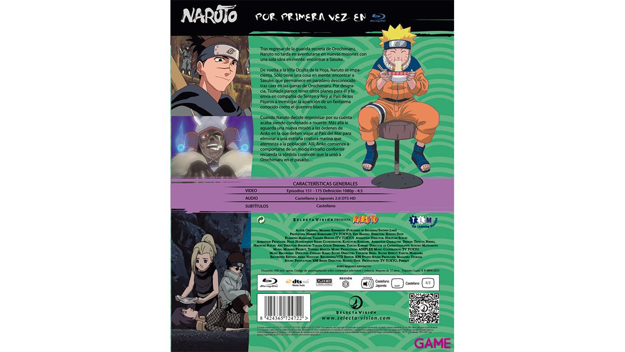 Naruto Bluray BOX 7 - Episodios 151 a 175-2