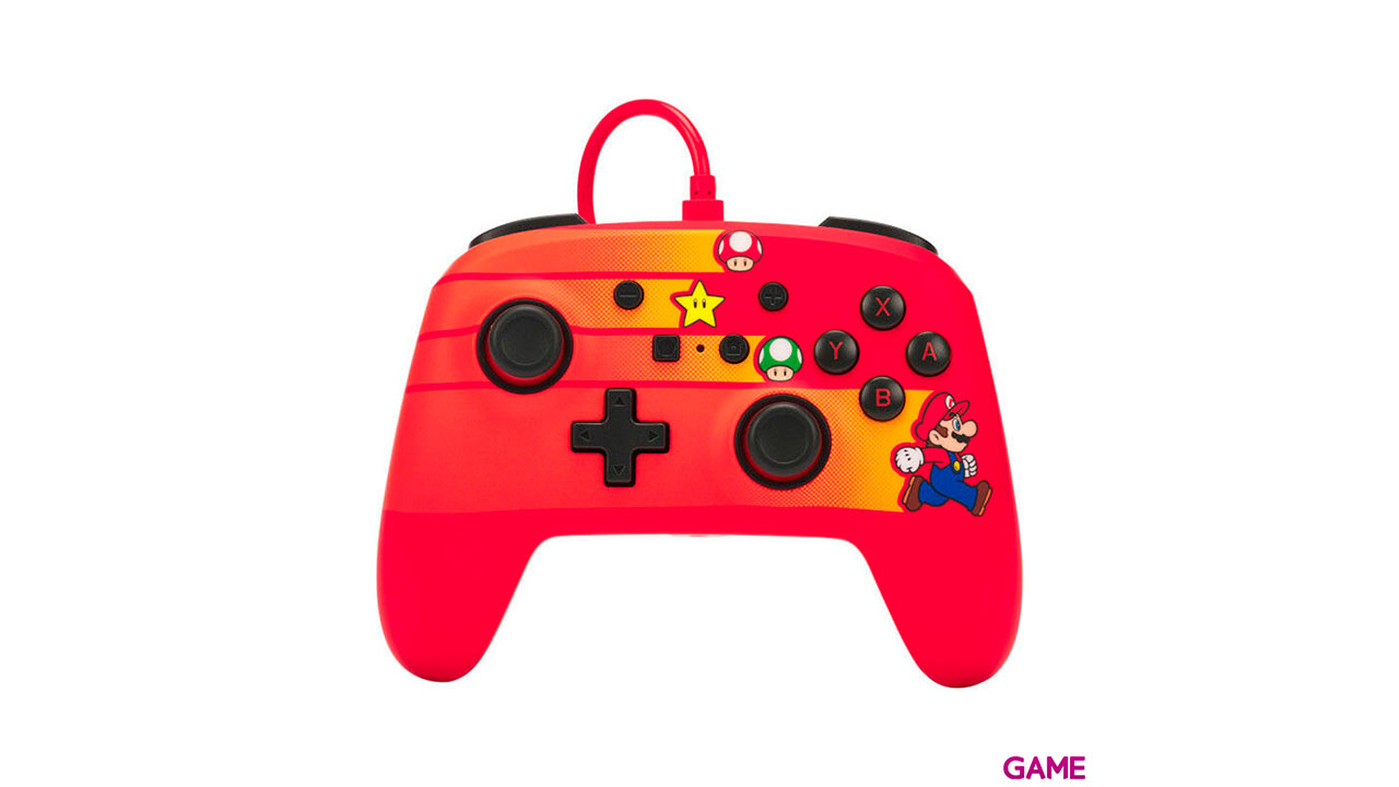 Controller con cable PowerA Speedster Mario -Licencia oficial--0