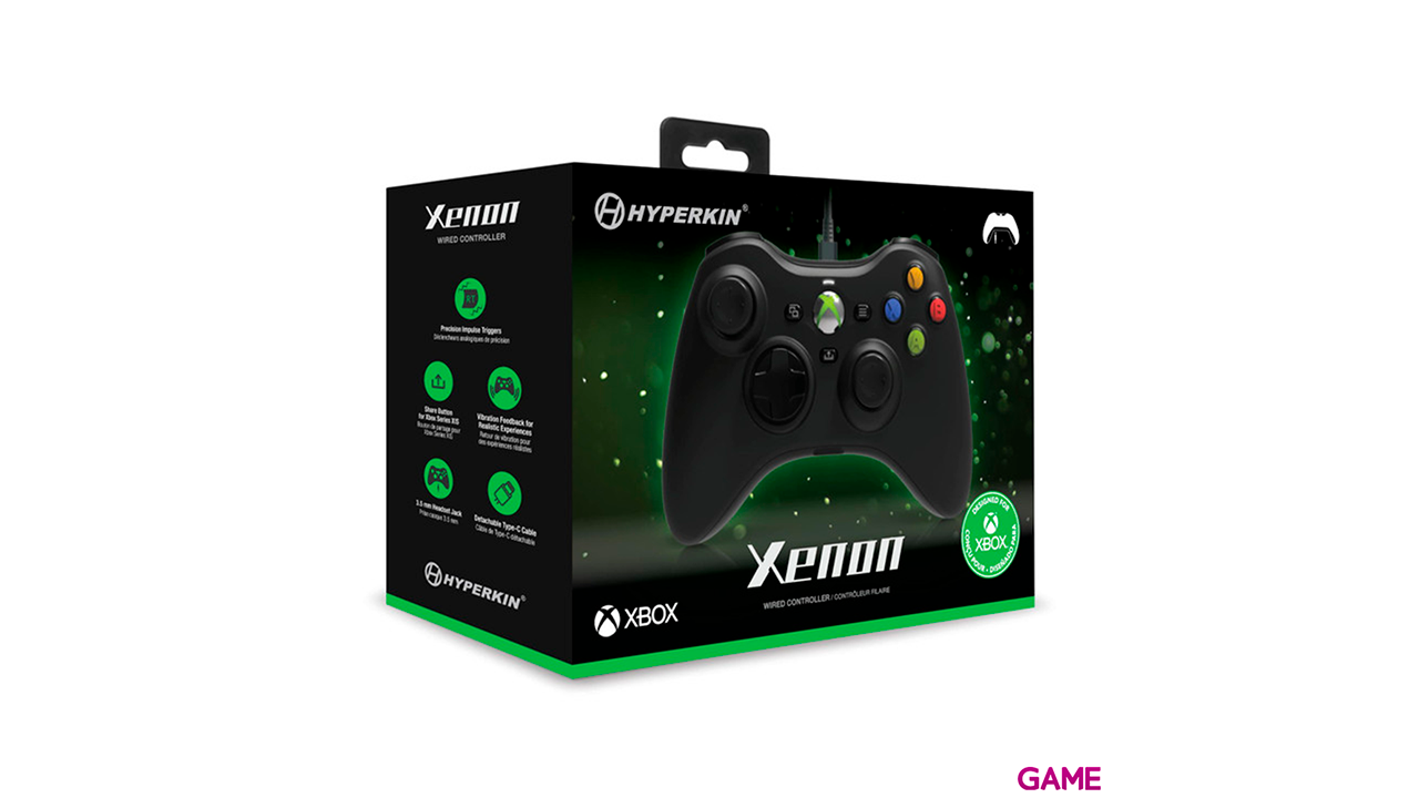 Controller con Cable Hyperkin Xenon Negro -Licencia oficial--4