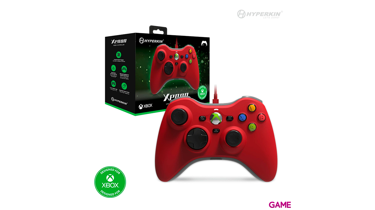 Controller con Cable Hyperkin Xenon Rojo -Licencia oficial--0