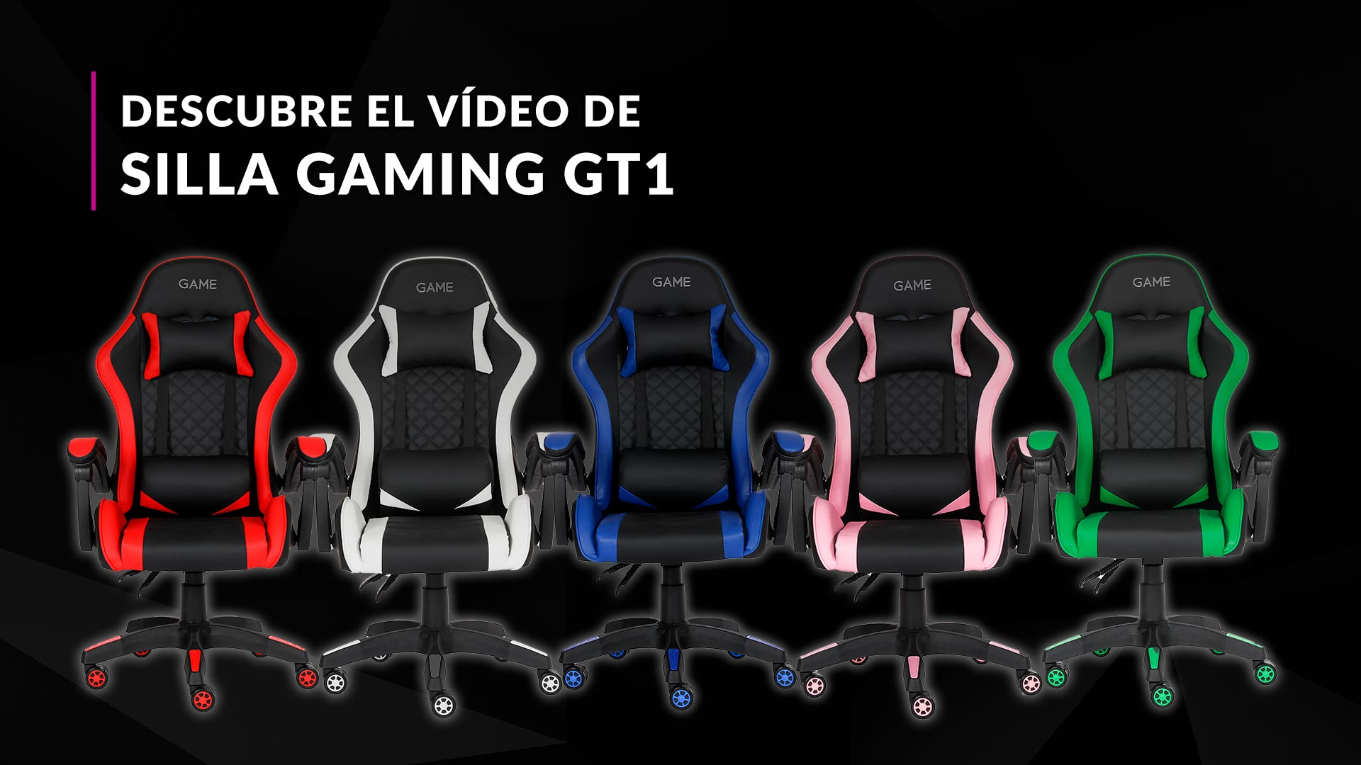 Silla Gaming Negro y Rojo – GameStation